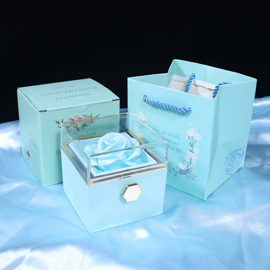 Rotating Flower Rose Gift Jewelry Packaging for Valentine's Day - Infinite CelebrationsRose giftInfinite CelebrationsInfinite Celebrations