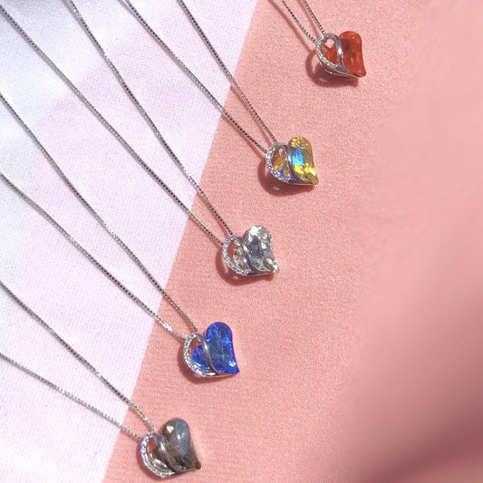 Sliver Heart Shaped Geometric Necklace Gift - Infinite CelebrationsjewelryInfinite CelebrationsInfinite Celebrations