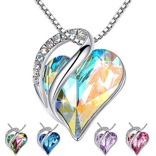 Sliver Heart Shaped Geometric Necklace Gift - Infinite CelebrationsjewelryInfinite CelebrationsInfinite Celebrations