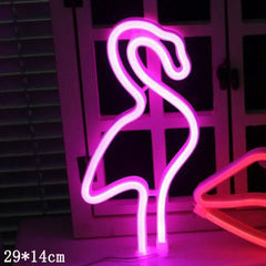 Unique LED night light in the shape of a pink flamingo, perfect for home decor