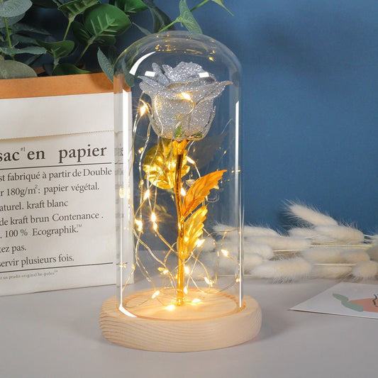 Valentines Day Gift Eternal Rose Flowers In Glass - Infinite CelebrationsRose giftInfinite CelebrationsInfinite Celebrations
