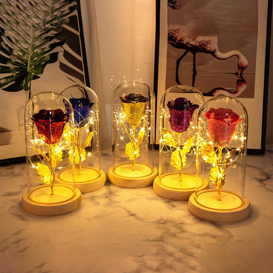 Valentines Day Gift Eternal Rose Flowers In Glass - Infinite CelebrationsRose giftInfinite CelebrationsInfinite Celebrations